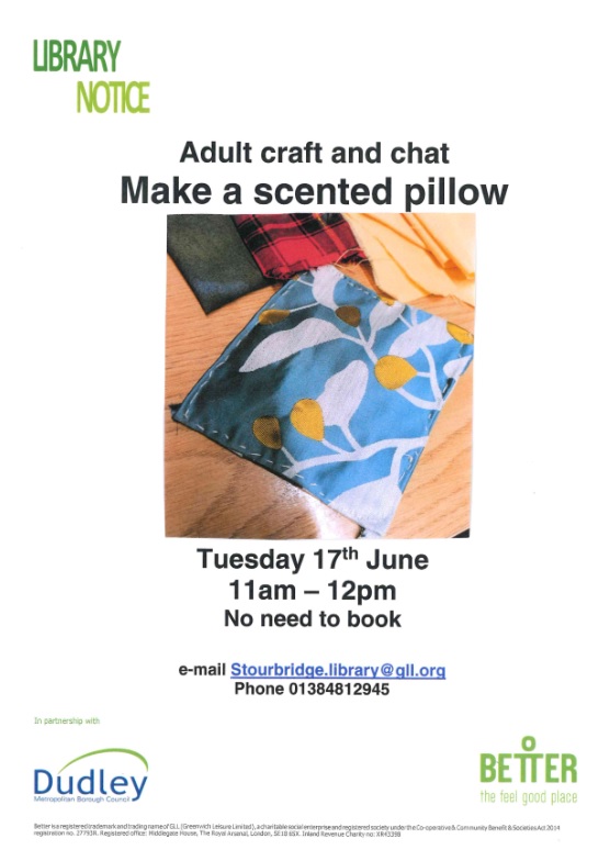 Stourbridge Library - Make a Scented Pillow